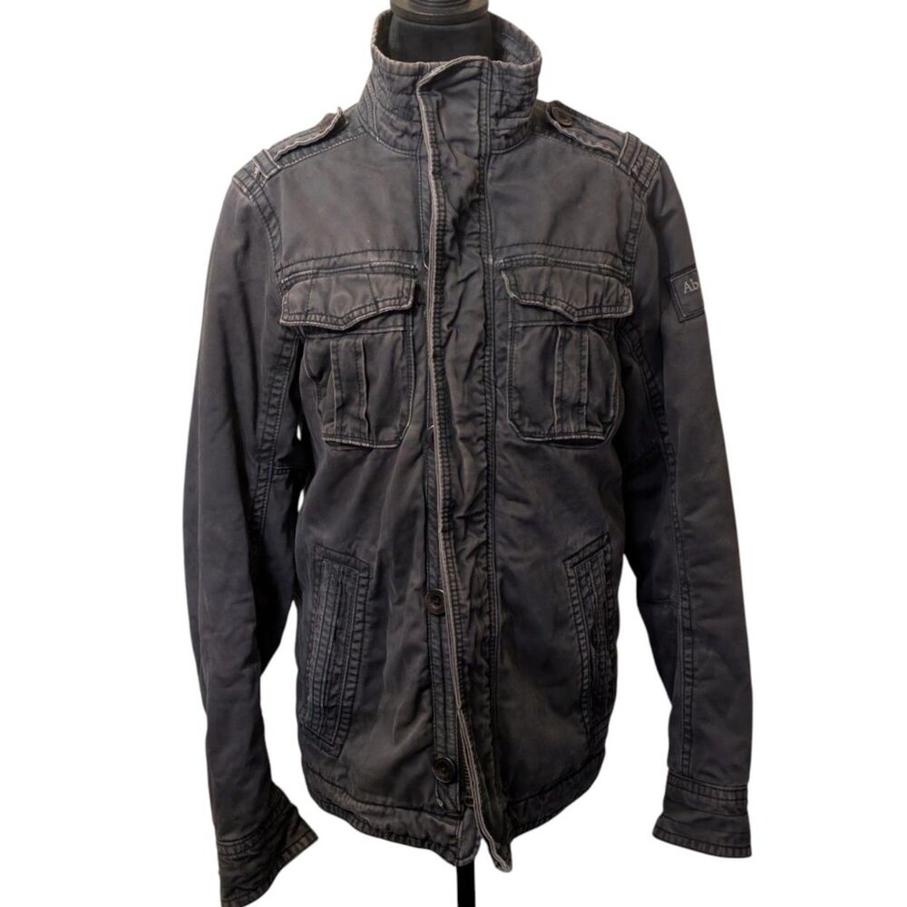 VINTAGE Y2K Abercrombie & Fitch Sawtooth Field Jacket Utility Coat Men's Medium